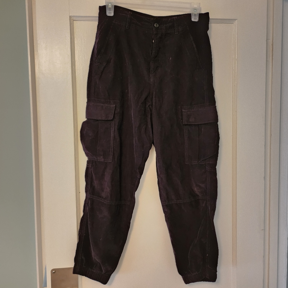American Eagle Black Courdory Joggers